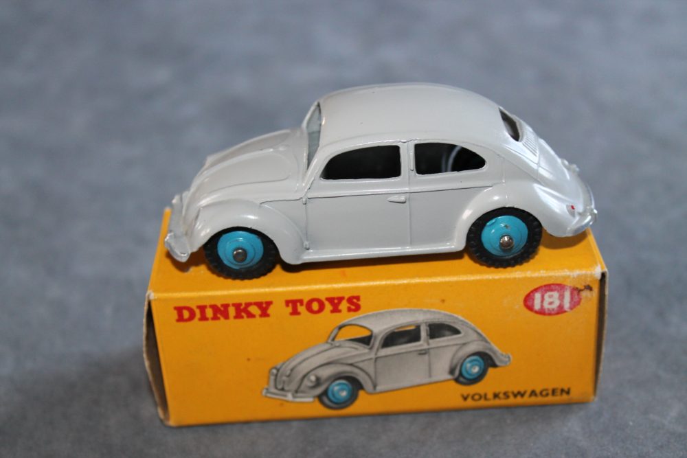 volkswagen beetle grey dinky toys 181
