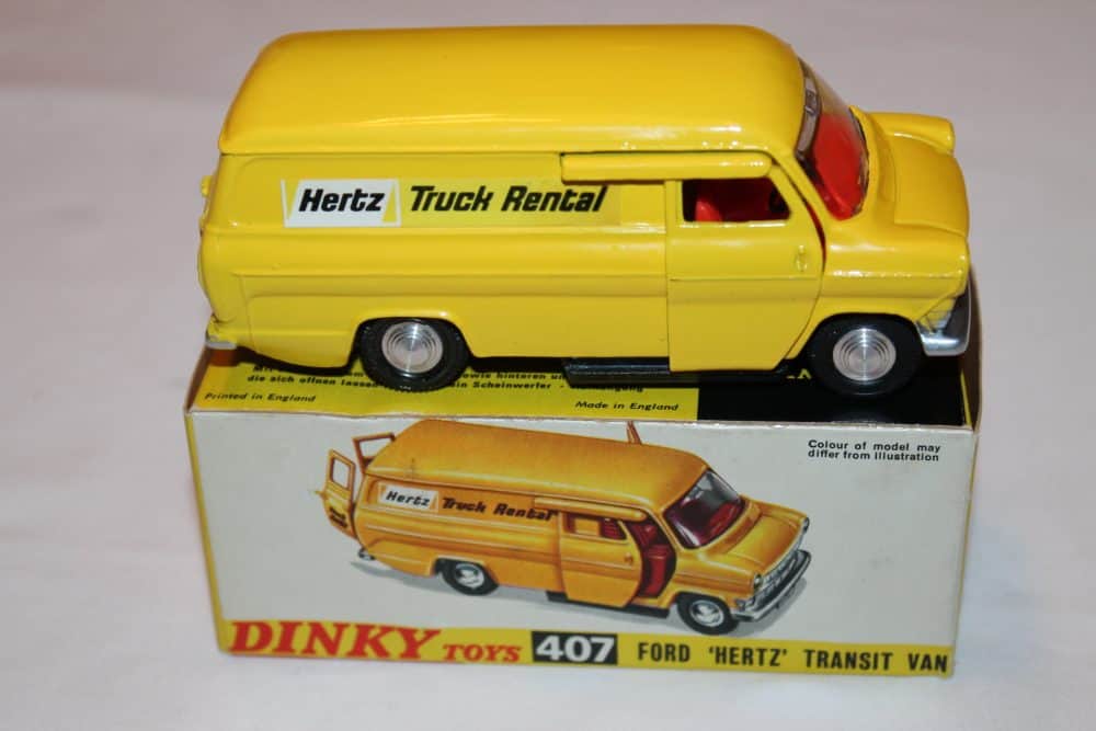 Dinky Toys 407 'Hertz' Ford Transit Van-side