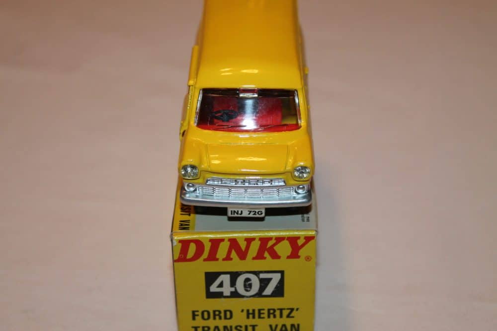 Dinky Toys 407 'Hertz' Ford Transit Van-front