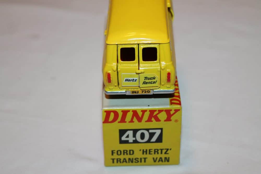 Dinky Toys 407 'Hertz' Ford Transit Van-back