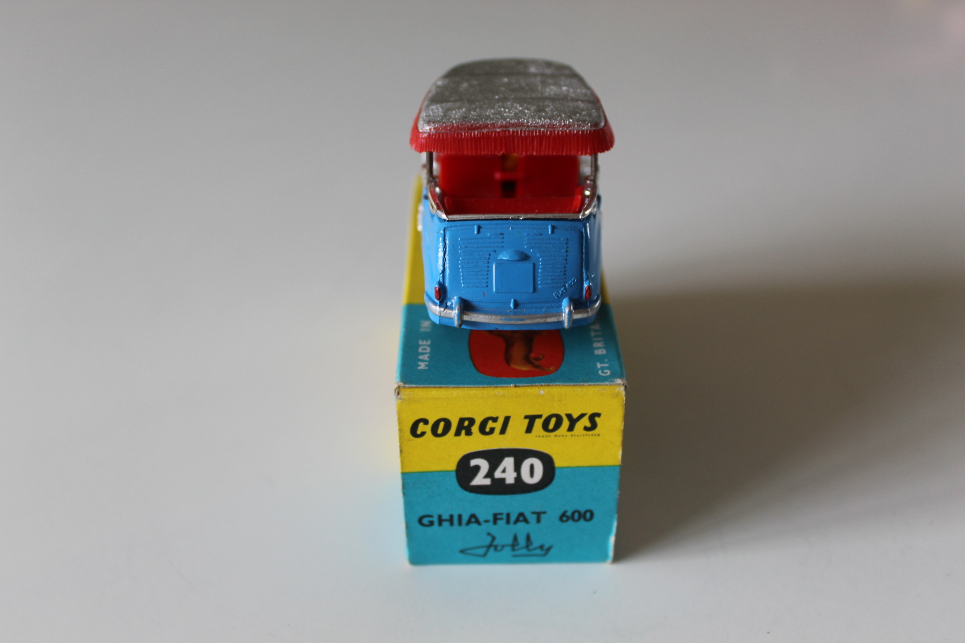 ghia fiat 600 jolly corgi toys 240 back