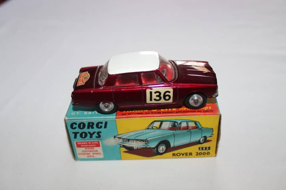 Corgi Toys 322 Rover 2000 1965 Monte Carlo Winners-side