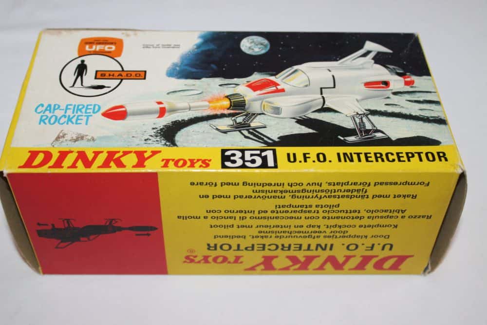 Dinky Toys 351 UFO Interceptor 'Space 1999' 1st Issue-box