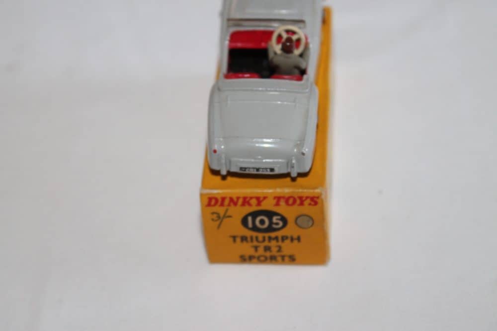 Dinky Toys 105 Triumph TR2 Tourer-back