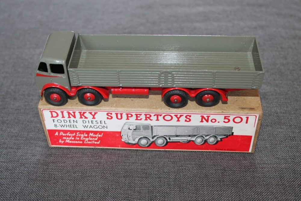 foden-1st-cab-dark-grey-and-red-dinky-toys-501
