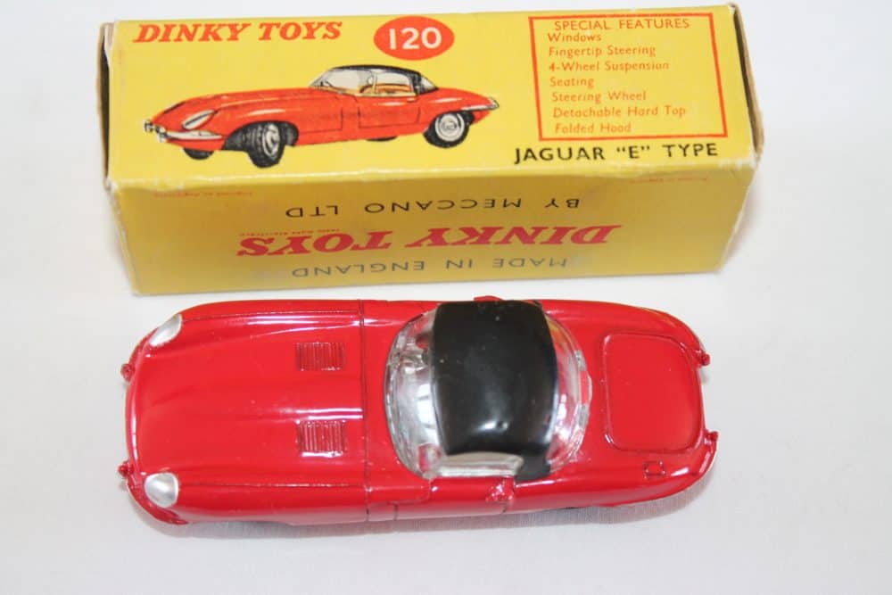 Dinky Toys 120 'E' Type Jaguar-top