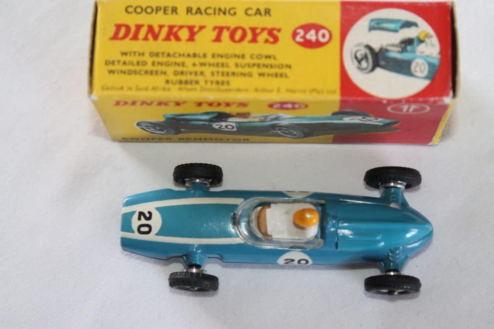 Dinky Toys 240 South African version Cooper Racing Car-top