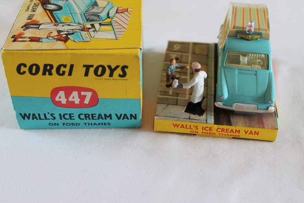 Corgi Toys 447 Ford Thames Wall's Ice Cream Van-front