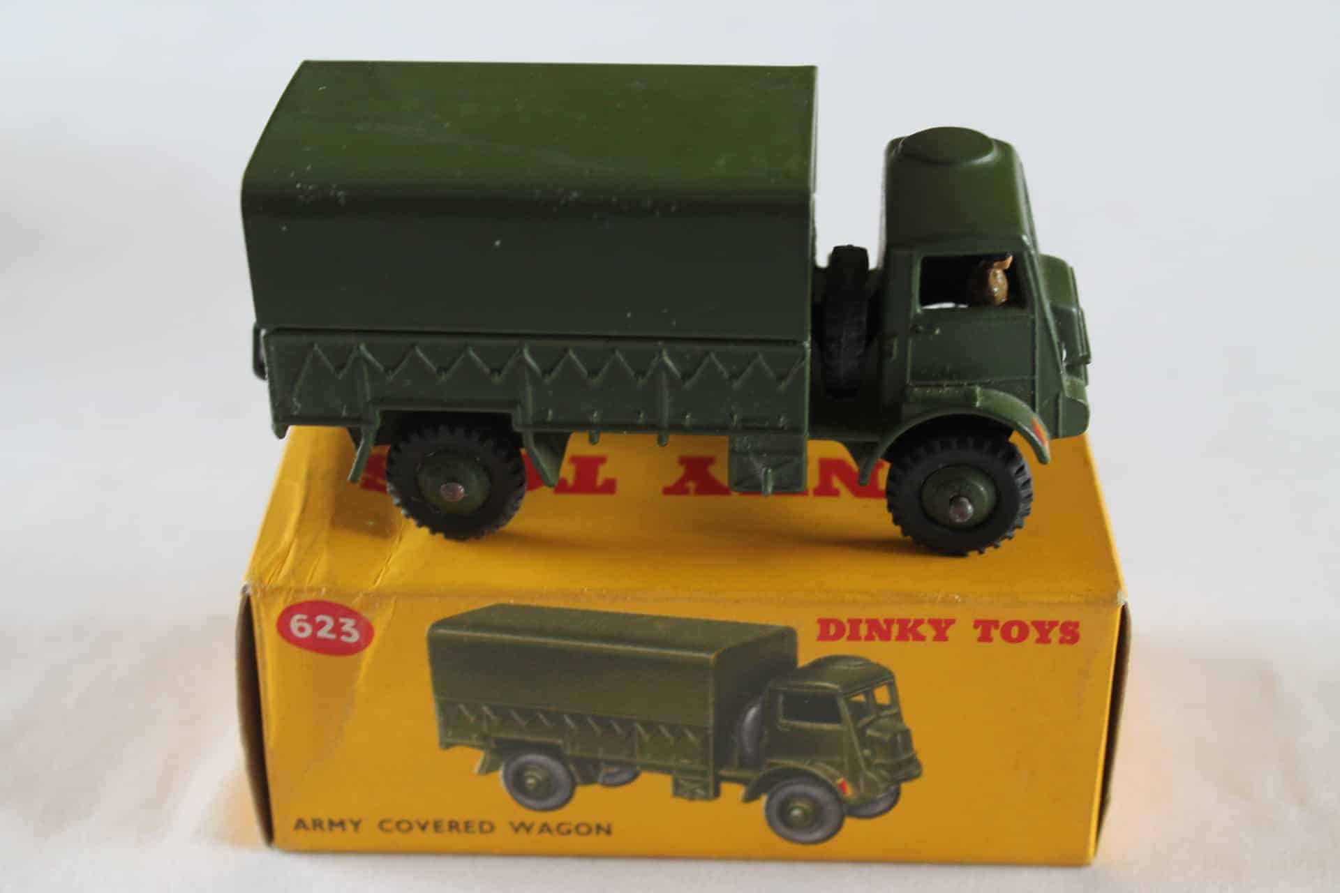 Dinky Toys 623 Army Covered Wagon - Diecast