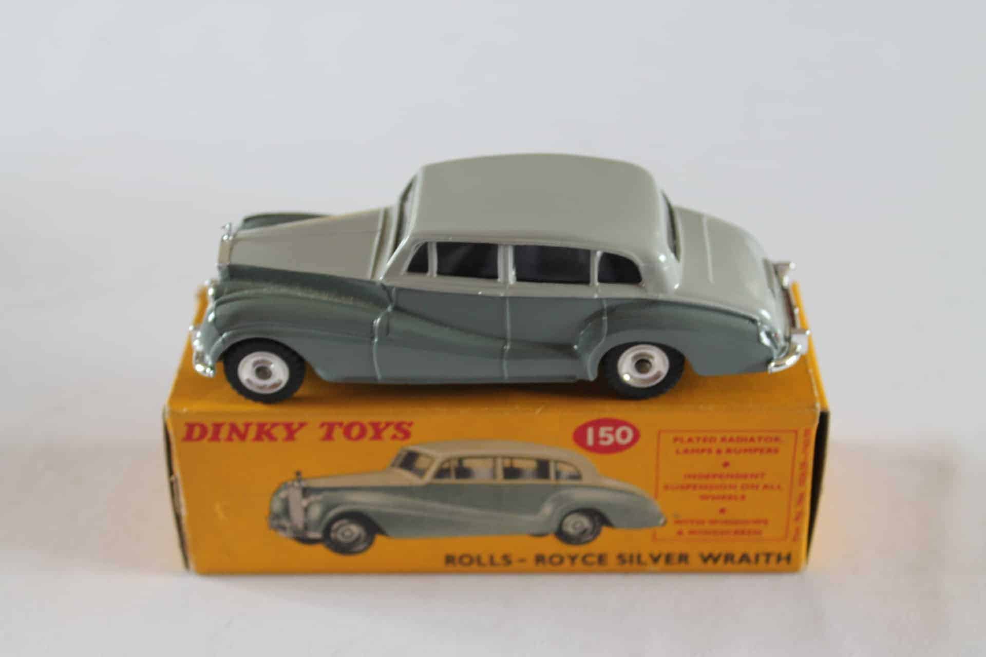 DINKY TOYS 150 (GB),ROLLS-ROYCE SILVER WRAITH,BOITE ORIGINALE ANGLAISE