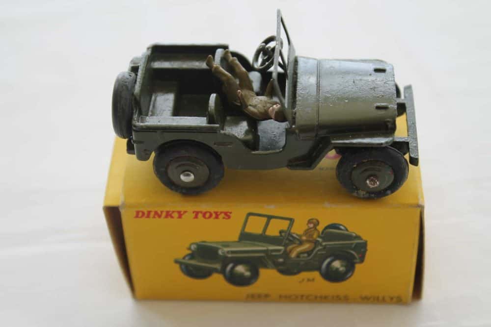 French Dinky 816 Hotchkiss -Willys Military Jeep-side