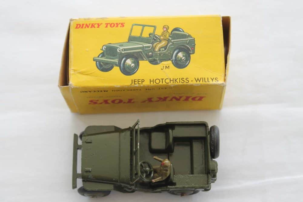 French Dinky 816 Hotchkiss -Willys Military Jeep-top