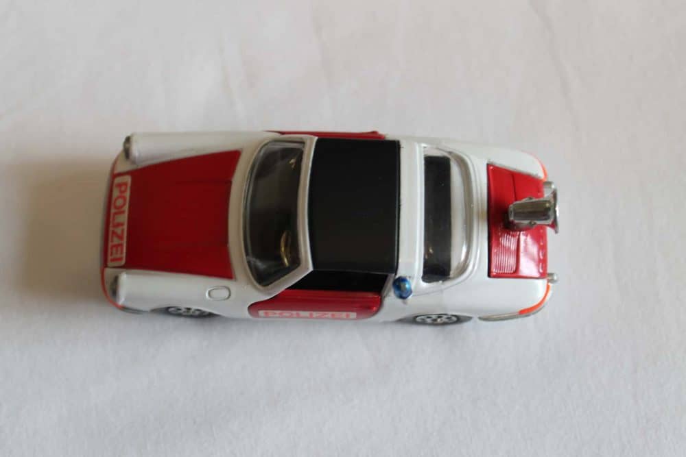 Corgi Toys 509 Porsche Targa 911S Police Car-top