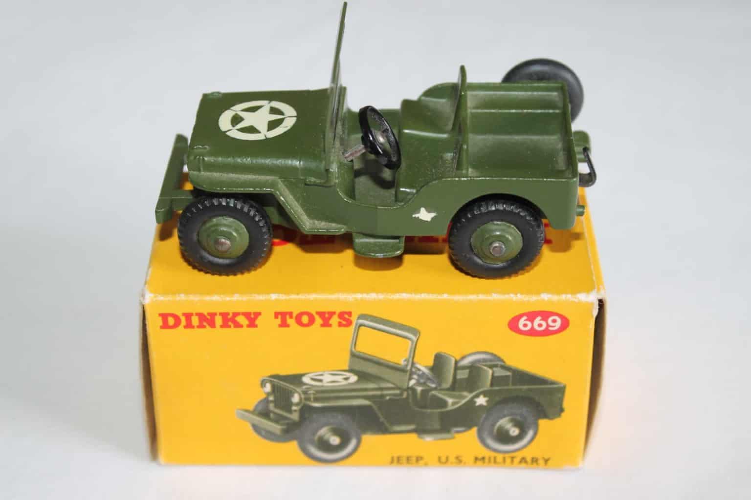 Dinky Toys 669 U S Military Jeep Diecast dinky-toys-669-u-s-military-jeep-diecast