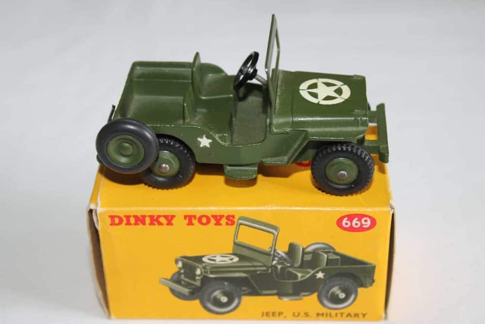 Dinky Toys 669 U.S. Military Jeep-side
