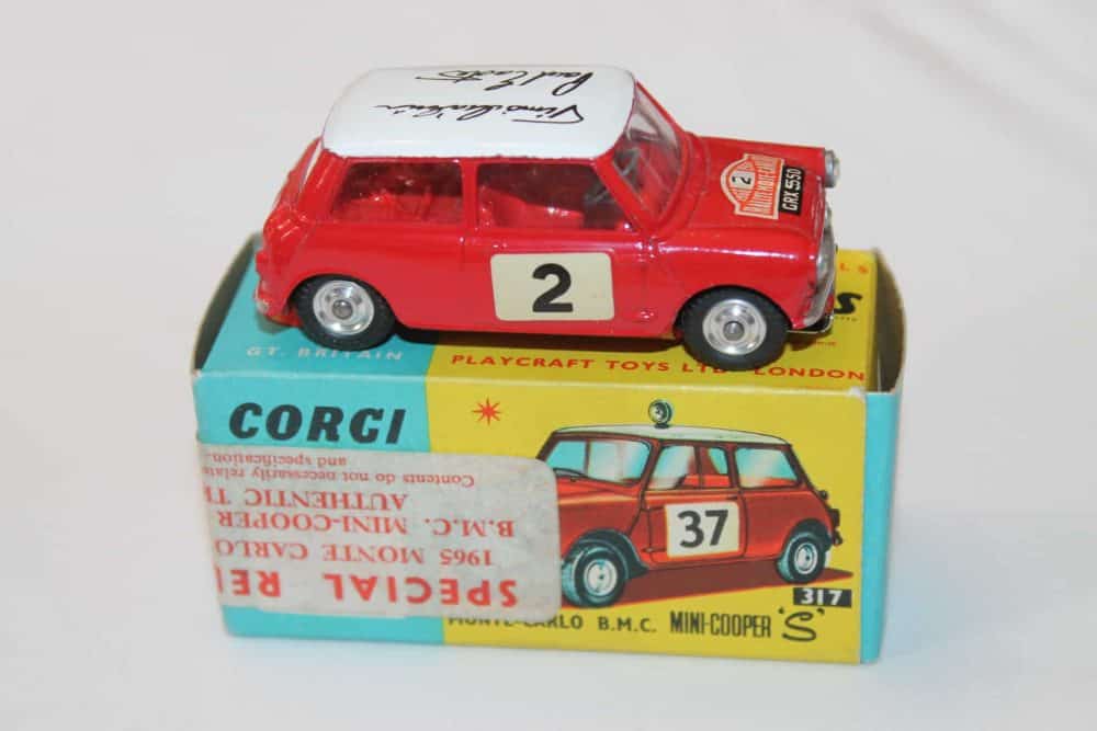 Corgi Toys 317 Monte-Carlo B.M.C Roof Signatures-side
