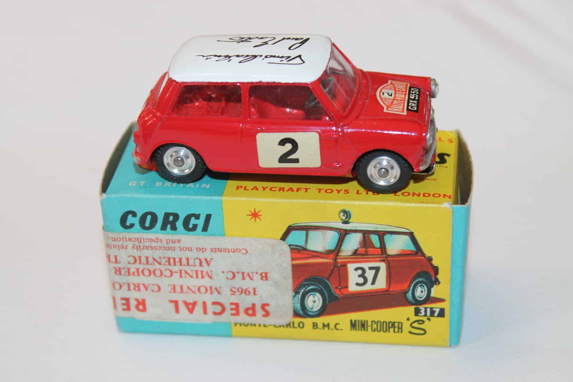 Corgi Toys 317 Monte-Carlo B.M.C Roof Signatures - Diecast