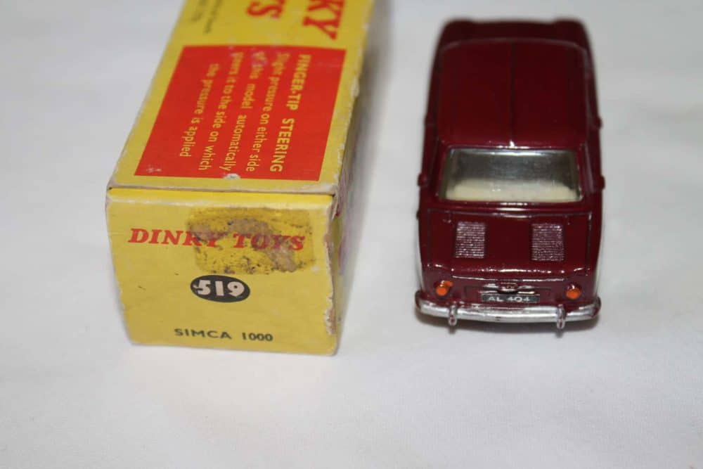 French Dinky Toys 555 Ford Thunderbird South African Issue-back