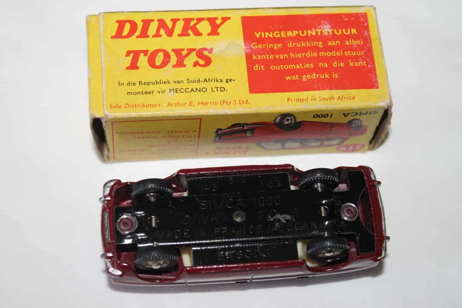 Dinky Toys N°519 – Simca 1000 Rouge – 1/43 – Boîte D'origine – France