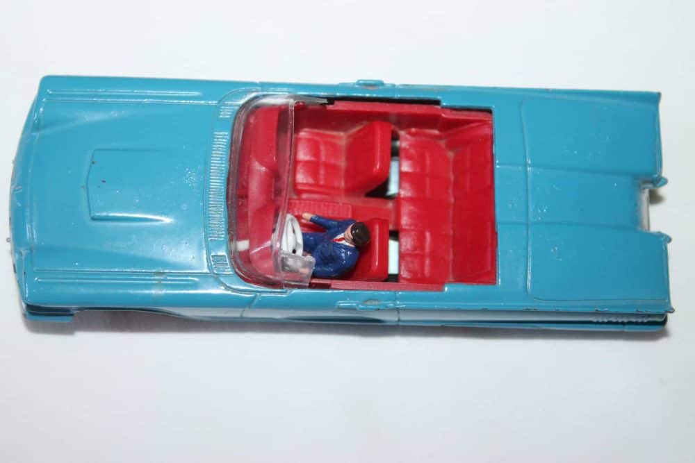 French Dinky Toys 555 Ford Thunderbird South African Issue-top