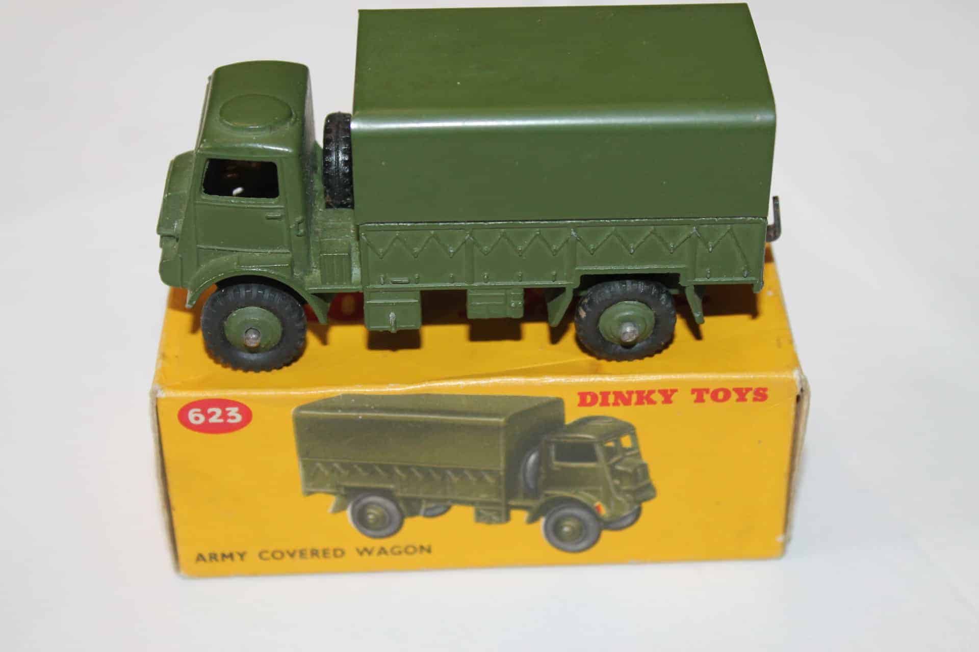 Dinky Toys 623 Army Covered Wagon - Diecast