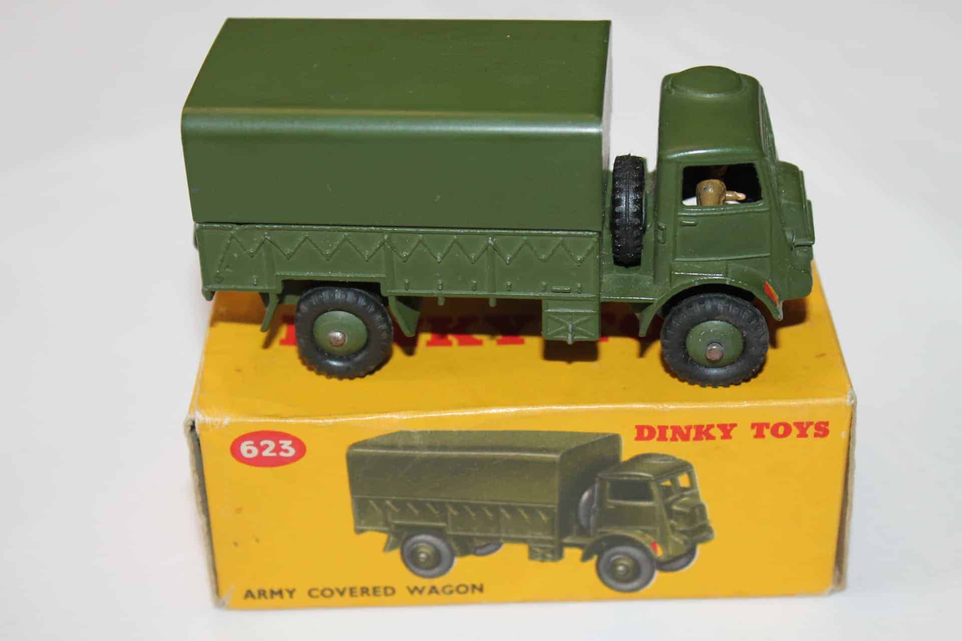 Dinky Toys 623 Army Covered Wagon - Diecast