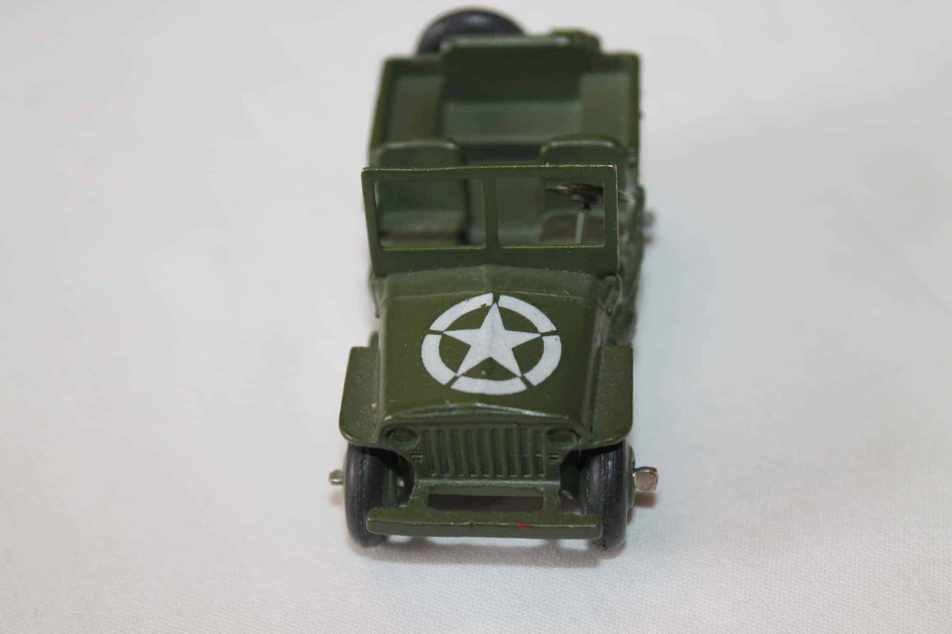 Dinky Toys Jeep Militaire 153a - Version Export US - Rare - Métal