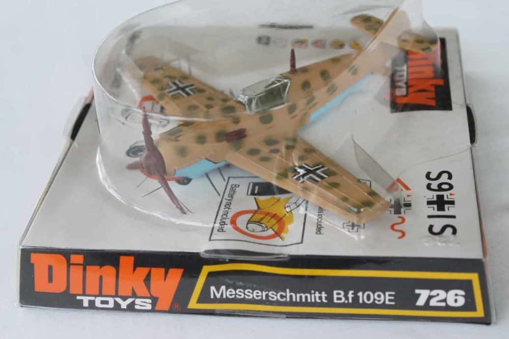 Dinky Toys 726 Messerschmitt BF 109E Aeroplane-front