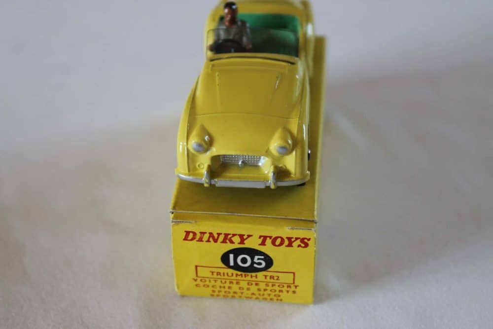 Dinky Toys 105 Triumph TR2 Tourer-front