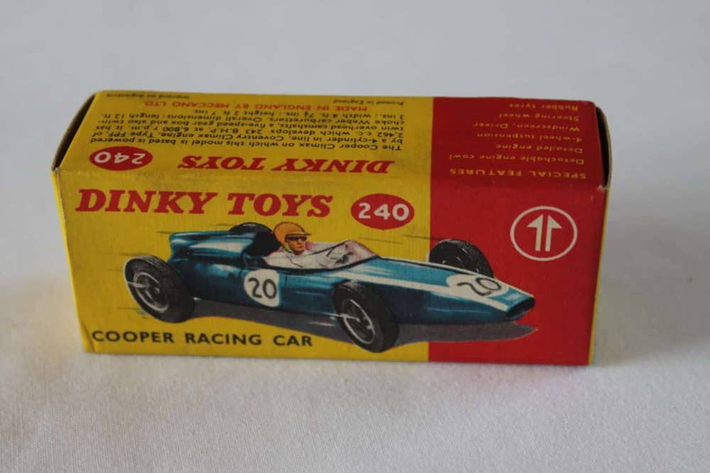 Dinky Toys 240 Cooper Racing Car Box Only-side