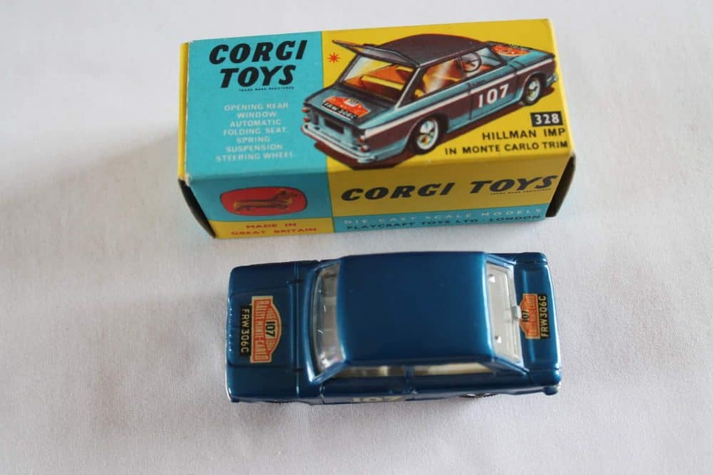 Corgi Toys 328 Hillman Imp Monte Carlo-top