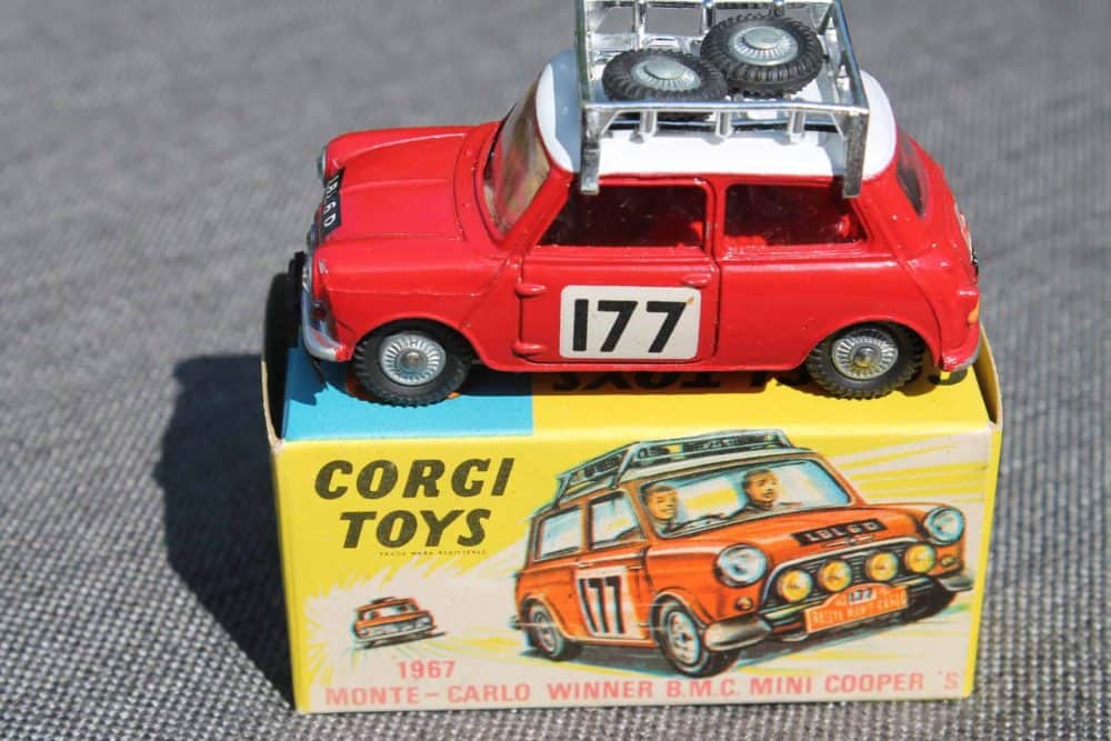 Corgi Toys 339 1967 Monte Carlo Winner B.M.C. Mini Cooper
