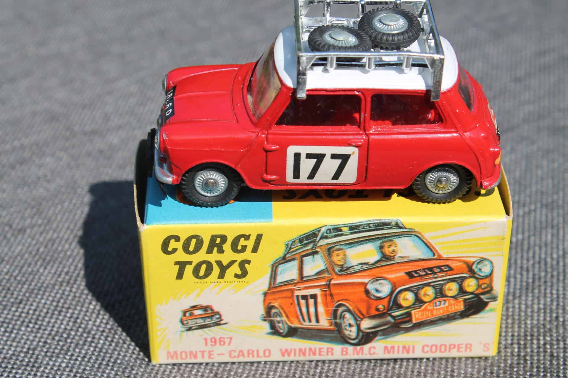 Corgi Toys 339 1967 Monte Carlo Winner B.M.C. Mini Cooper - Diecast