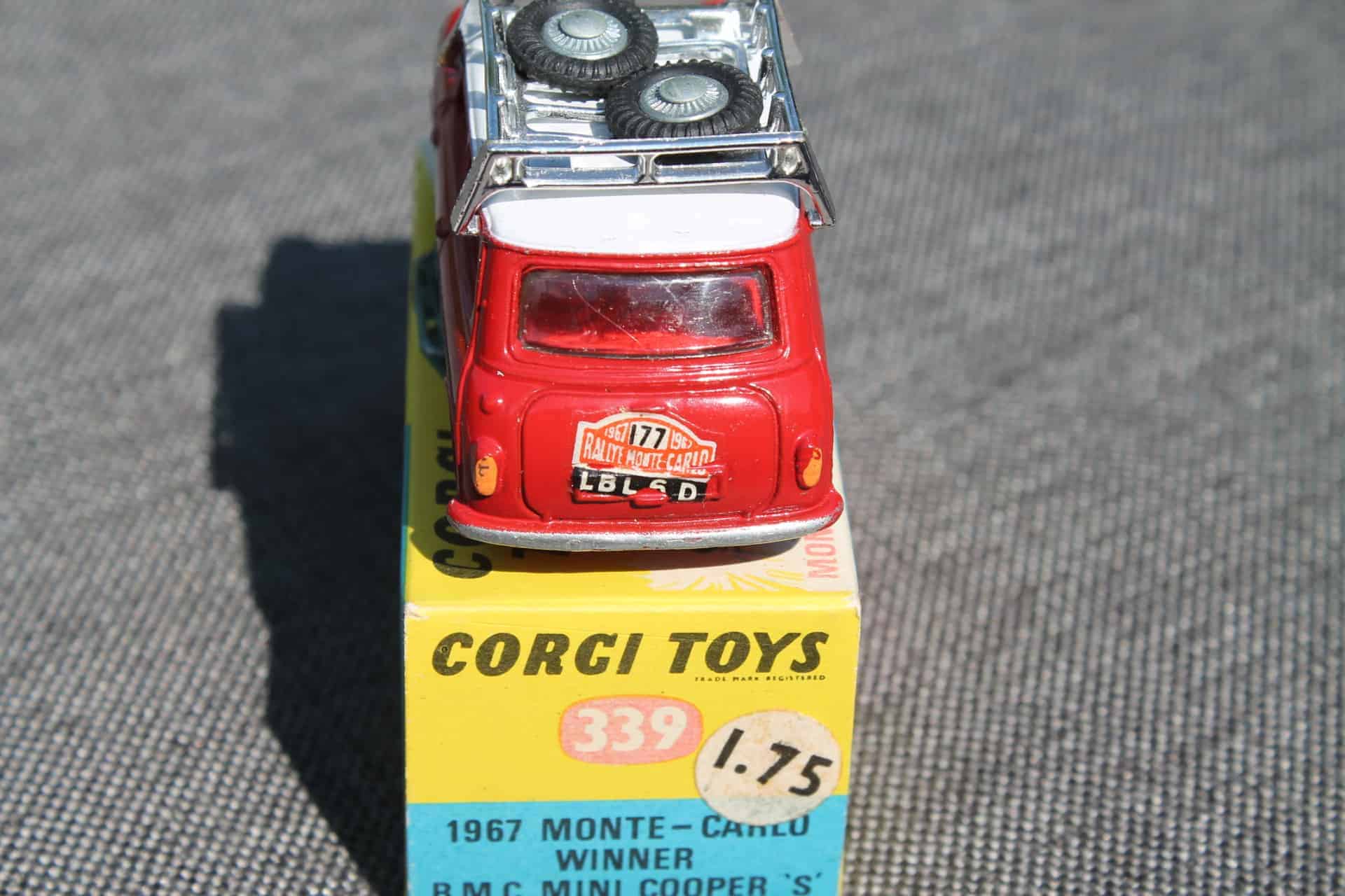 Corgi Toys 339 1967 Monte Carlo Winner B.M.C. Mini Cooper - Diecast