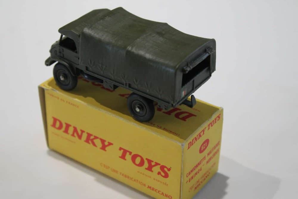 French Dinky Toys 821 Mercedes Unimog Covered Wagon-BLeft