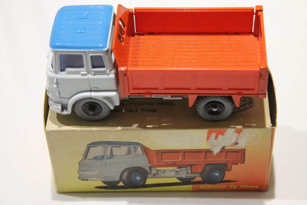 bedford-tk-tipper-435-dinky-toys-light-grey-blue-orange-black-wheels