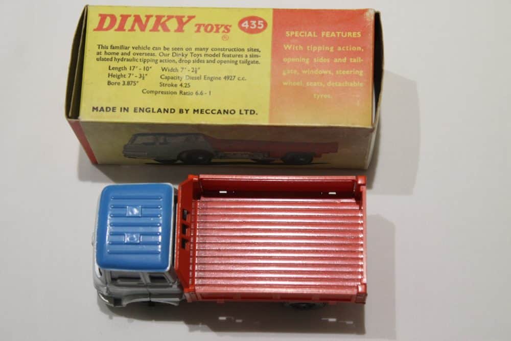 bedford-tk-tipper-435-dinky-toys-light-grey-blue-orange-black-wheels-top