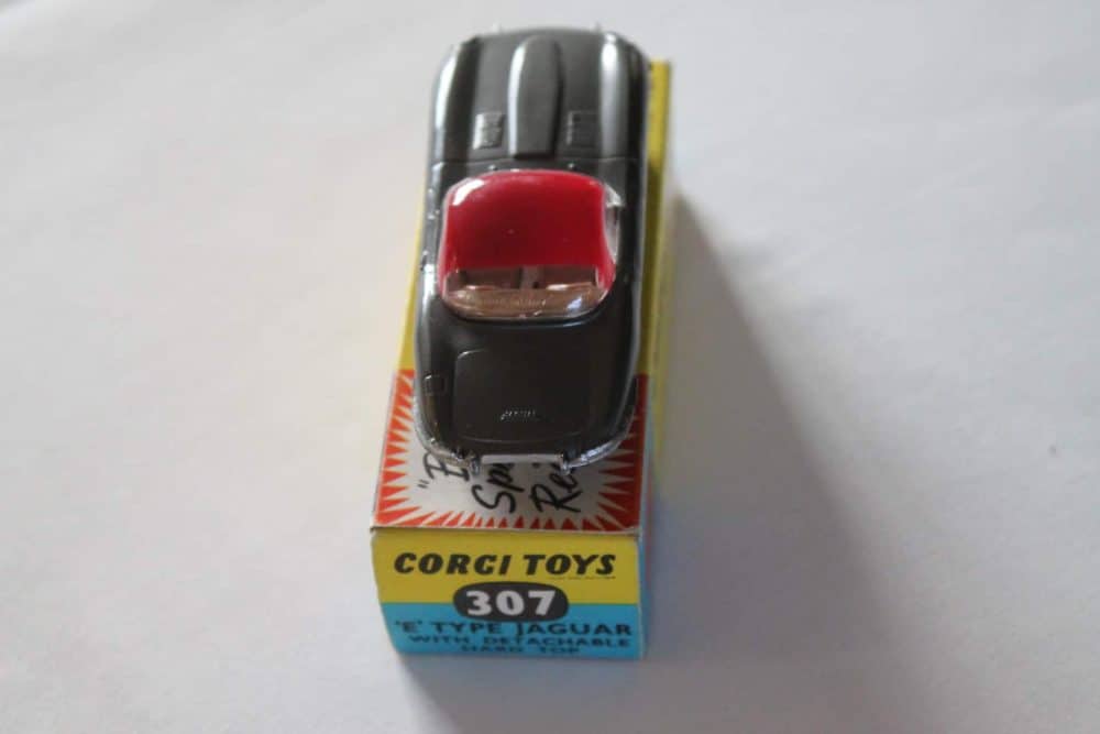 Corgi Toys 307 'E' Type Jaguar Hard Top-back