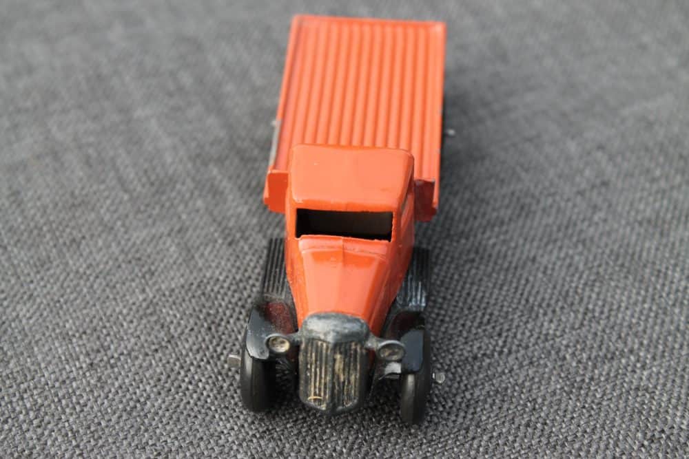 flat-truck-25c-dinky-toys-type-3-orange-black-wheels-front