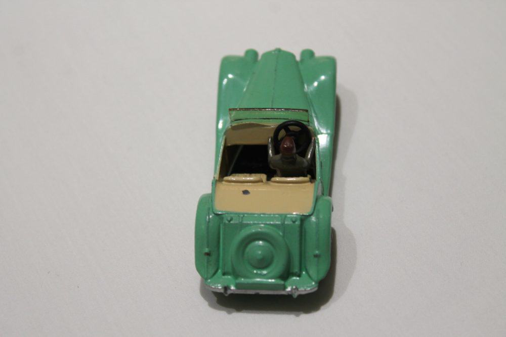mg-midget-tourer-102-dinky-toys-pale-green-cream-rare-spun-wheels-back