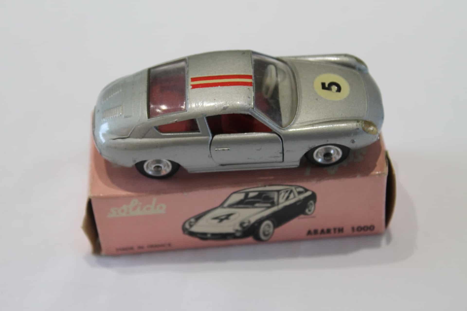 Solido Toys 124 Fiat Abarth 1000 Silver - Diecast