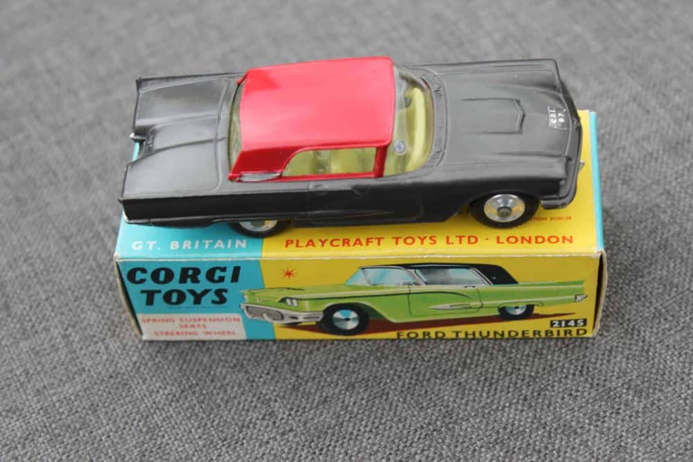 ford-thunderbird-hardtop-graphite-grey-and-red-roof-corgi-toys-214s-side