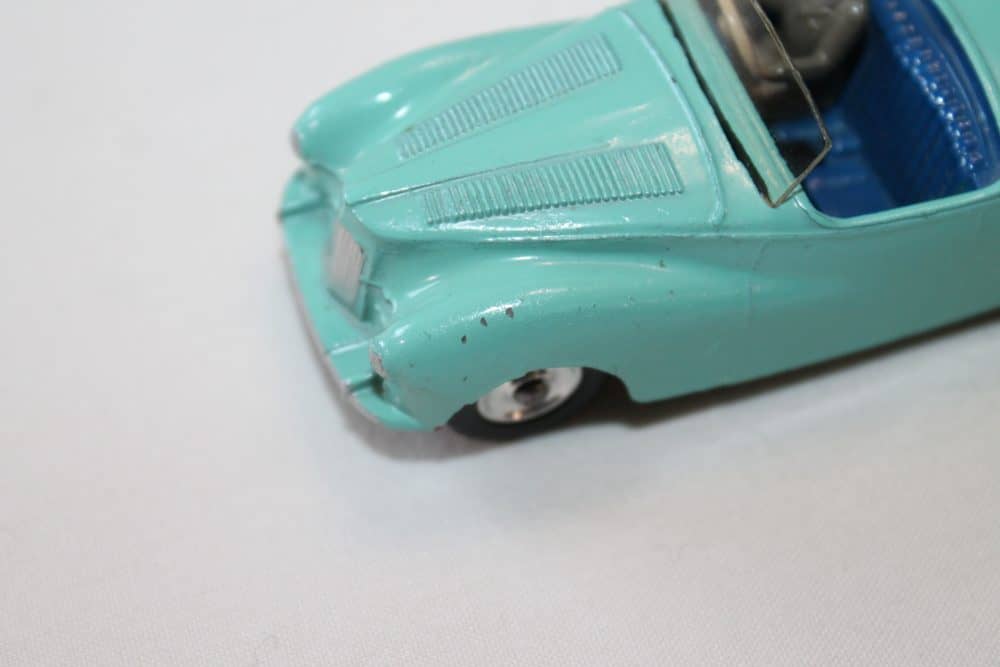 sunbeam-alpine-tourer-turquoise-spun-silver-wheels-dinky-toys-101-rare-wing