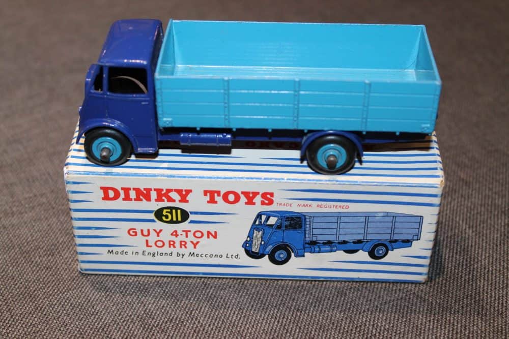 guy-wagon-two-tone-blue-and-blue-st-wheels- stripped-box-dinky-toys-511