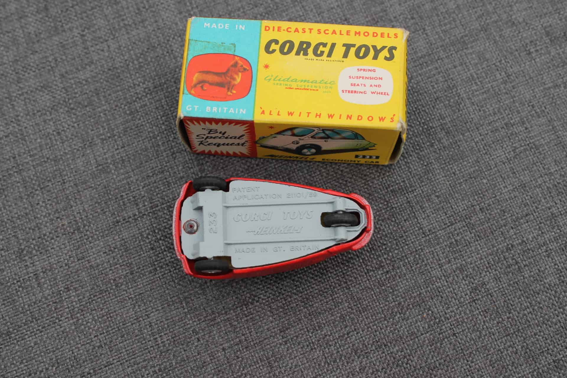 Corgi Toys 233 Heinkel Economy Car - Diecast