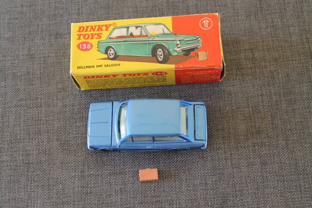 hillman-imp-metallic-blue-and-green-interior-rare-dinky-toys-138-top