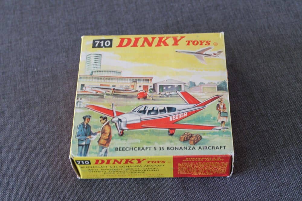 beechcraft-s35-bonanza-aircraft-red-and-white-dinky-toys-710