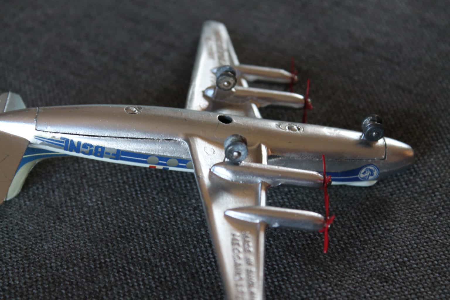 Avion Miniature Dinky Toys Vickers Viscount 60E Air France - Vintage à Restaurer - Manque Une Hélice