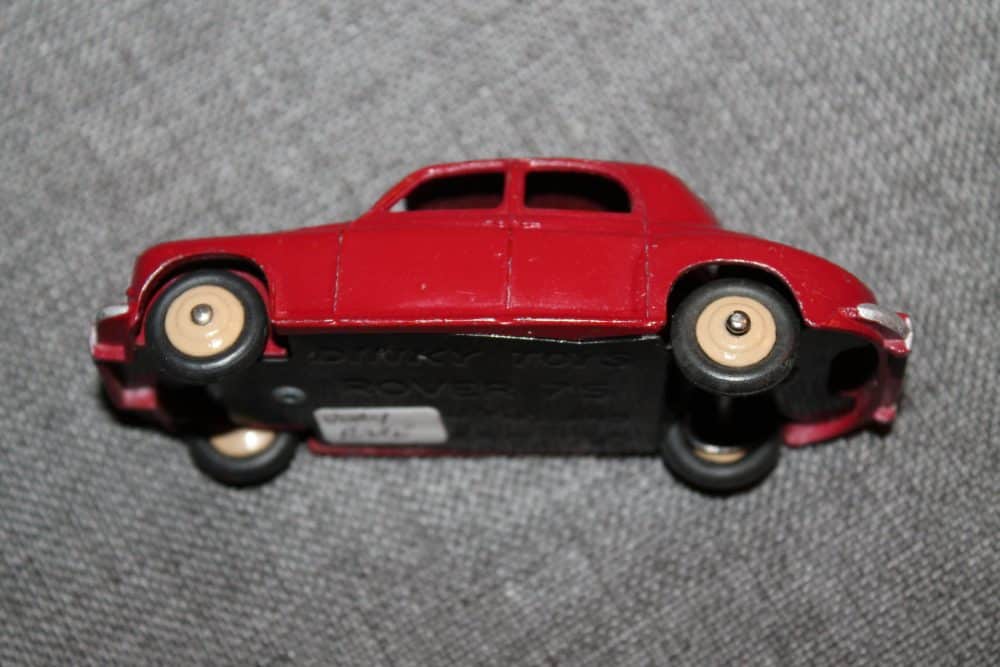 rover-75-maroon-and-beige-wheels-rare-dinky-toys-140b-wheels