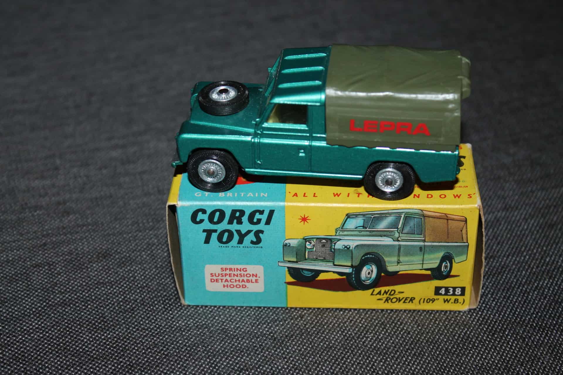 Corgi Toys 438 Land Rover 109 WB Special Promotional 'LEPRA' - Diecast